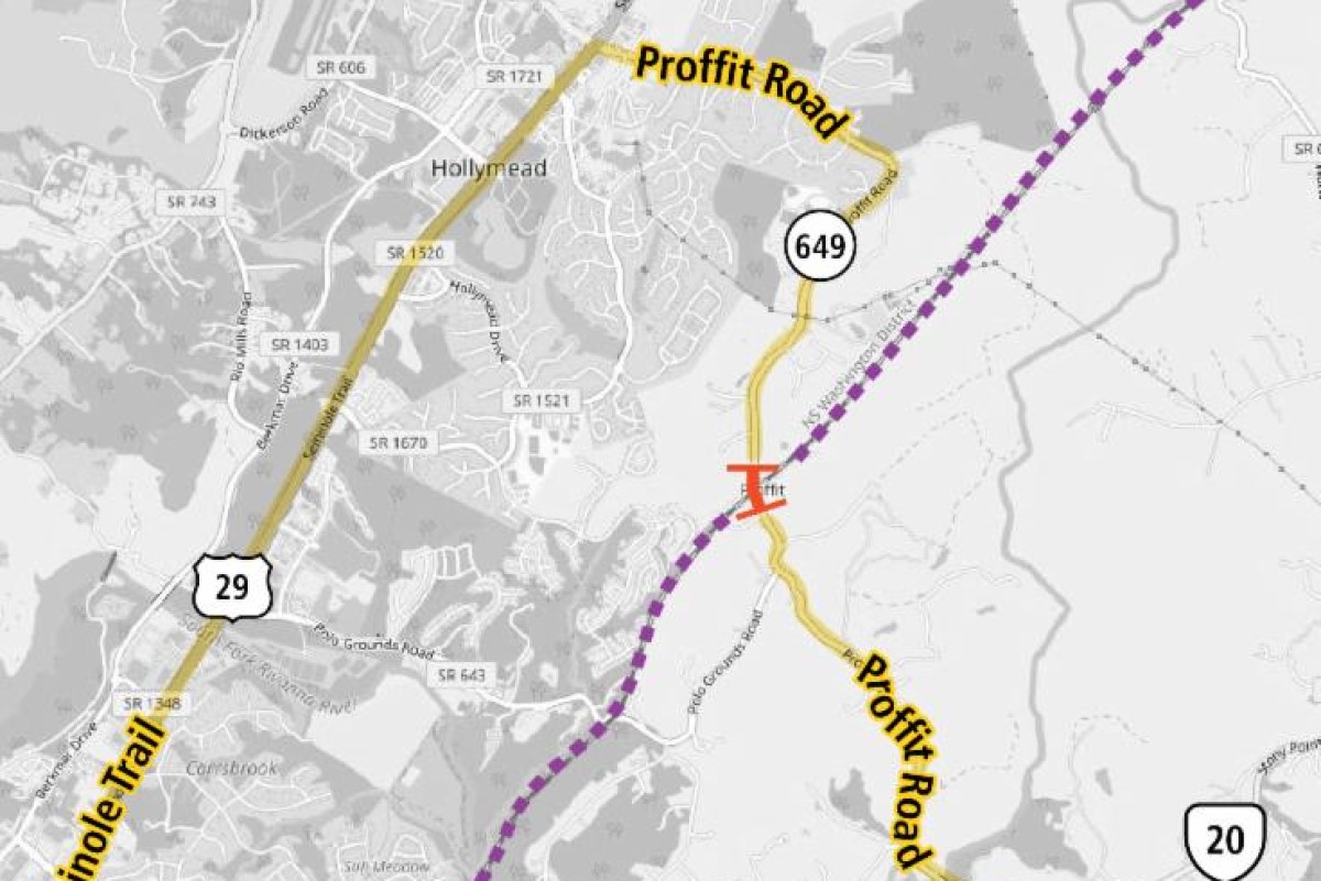 Proffit Rd Bridge Closure