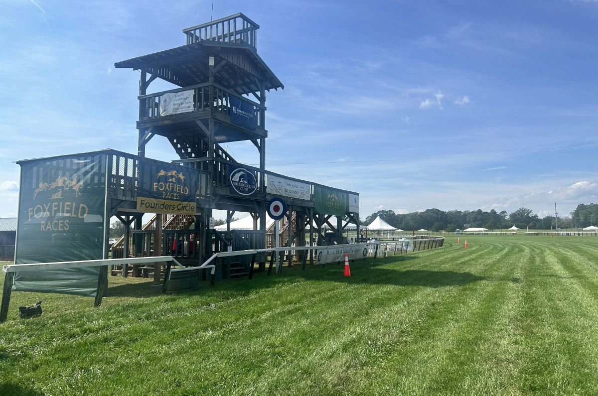 The observation tower at Foxfield Races.