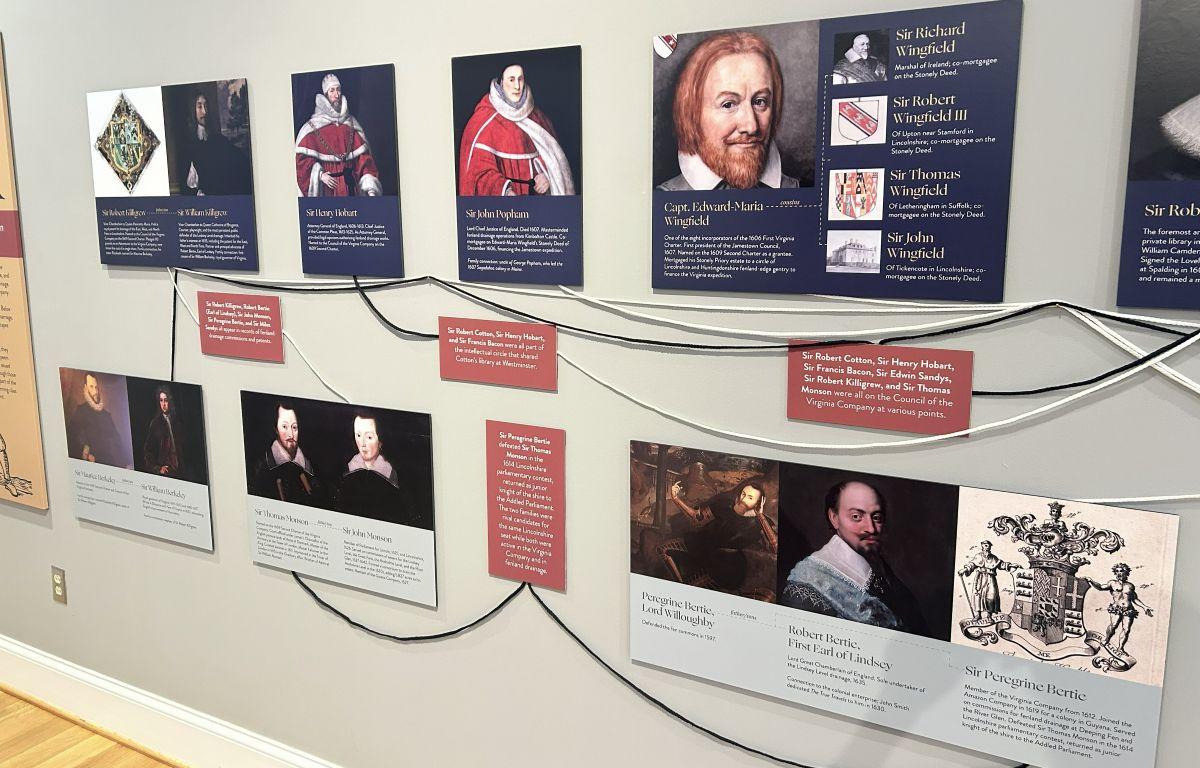 The UVA Libraries exhibit "Taming Waters, Transforming Worlds: Law, Land, and Belonging in Seventeenth-Century England & Virginia"