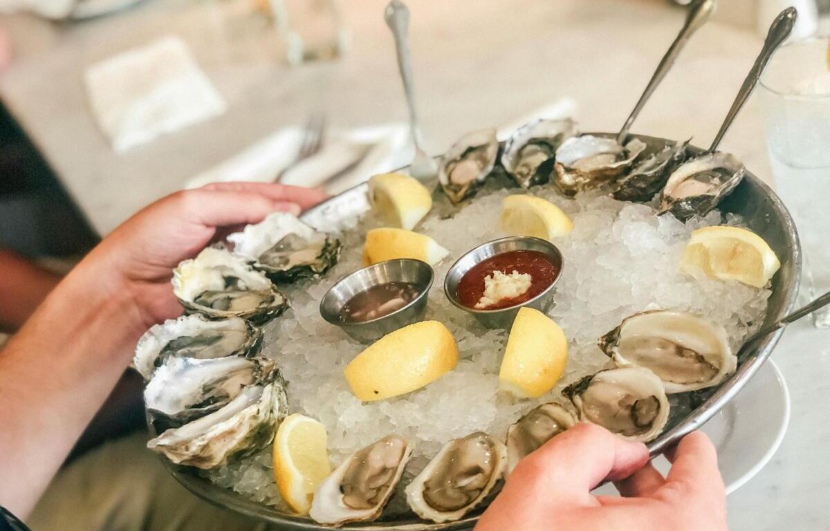 raw oysters