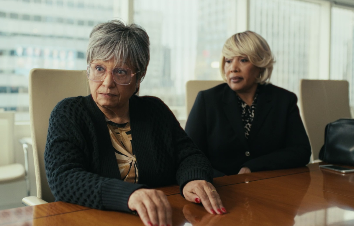Daphne Reid and The Lady of Rage in a still from the move "The Cashier."